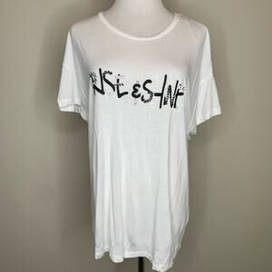 Zara Rise N Shine Beaded Graphic T Shirt Sz Small